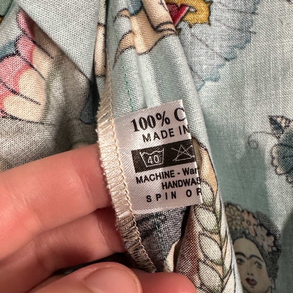 Moixa Frida Kahlo Print A-Line Skirt Multicolor Women's Size Medium - Picture 10 of 11